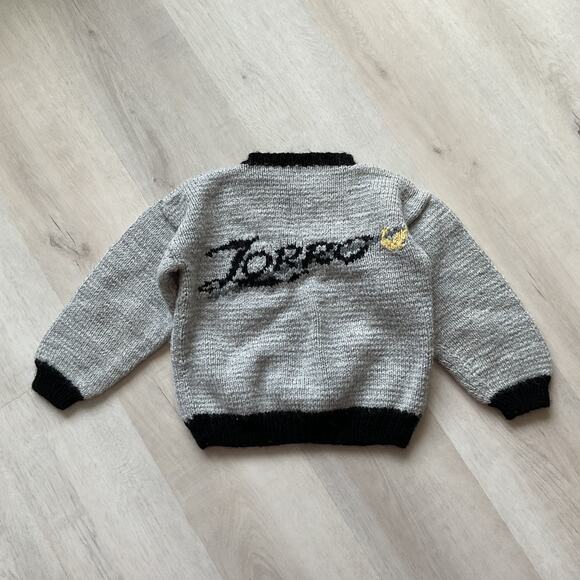 Zorro Boys Handmade Knit Jumper Sweater Large - Picture 4 of 16